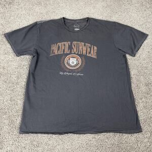 Pacific Sunwear Shirt Mens One Size Gray PS/LA Graphic Tee Los Angeles